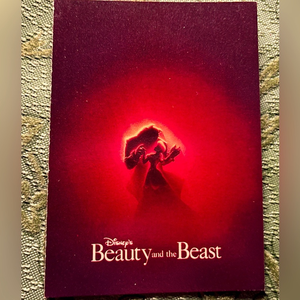 Disney 1992 Beauty & the Beast collector card set with plastic sleeves